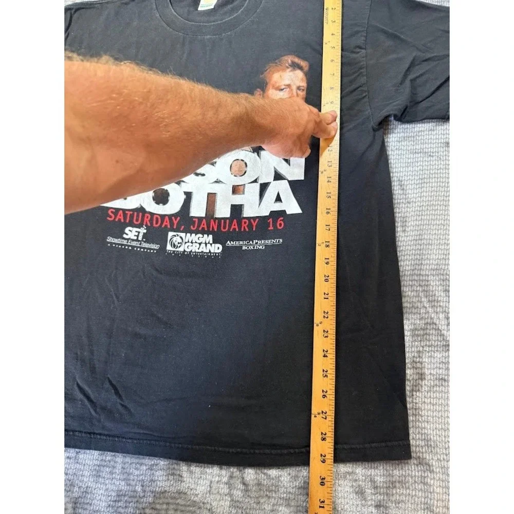 Vintage Mike Tyson vs Francois Botha‎ MGM Grand Boxing T-Shirt Black 1999 Promo